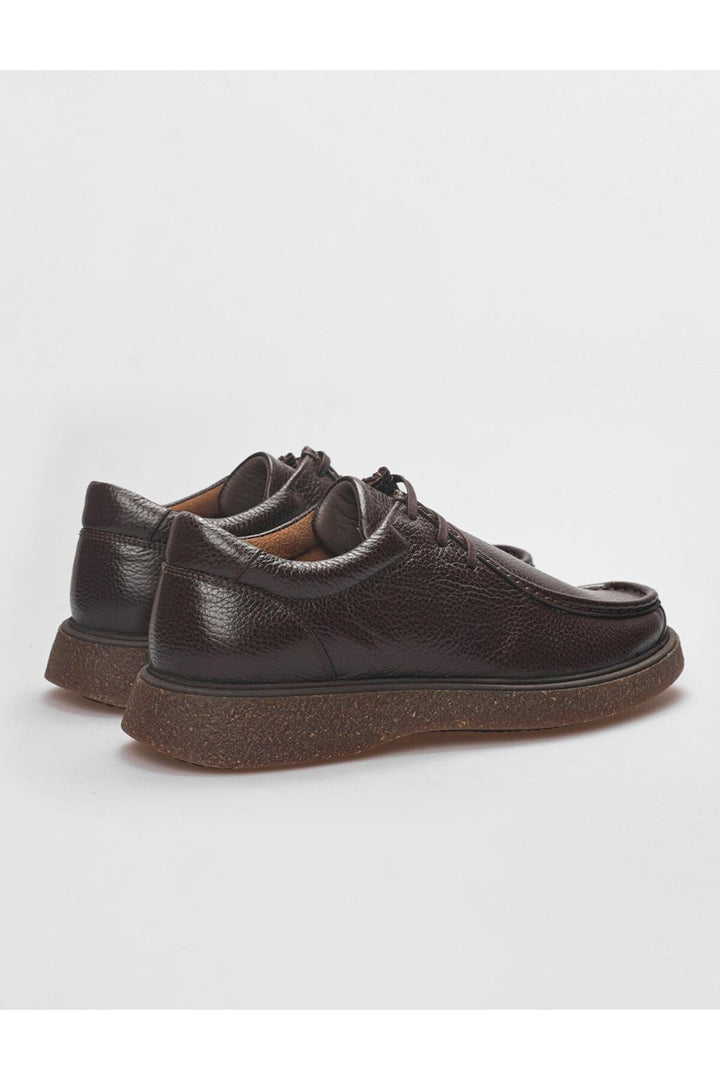 Cabani Shoes Chaussures de ville pour hommes en cuir véritable marron à lacets - Multicolore