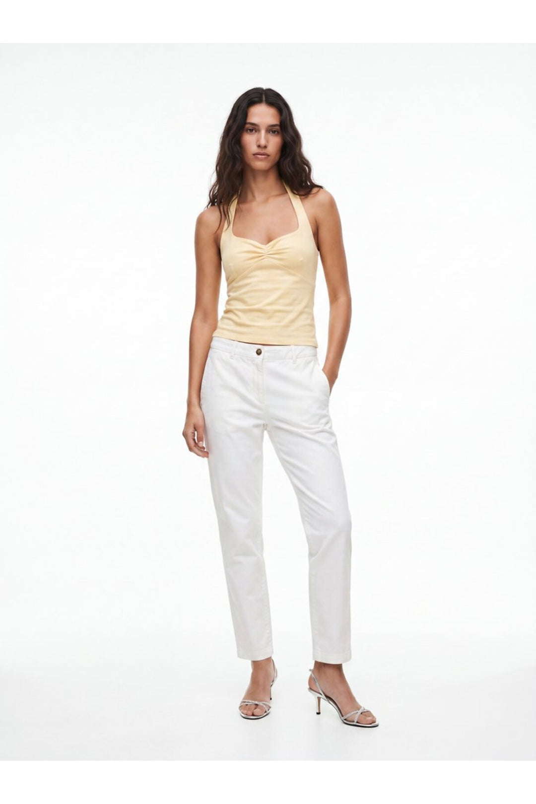 LTB Pantalon Crème Slim Fit - Crème