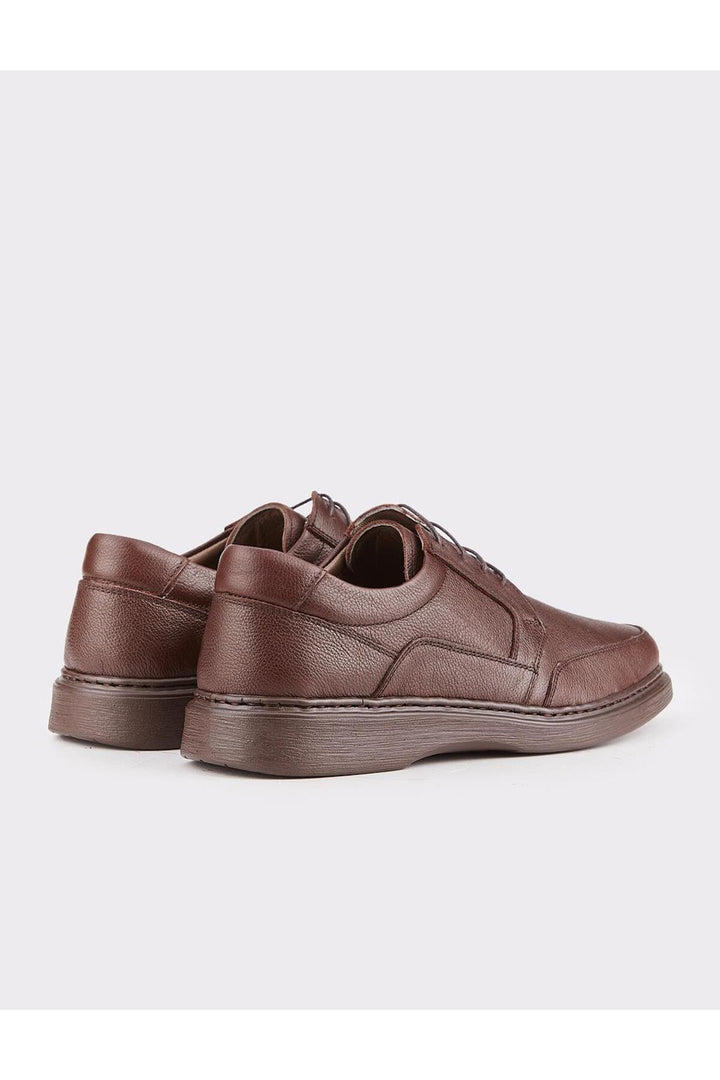 Cabani Shoes Chaussures de ville pour hommes en cuir véritable marron à lacets - Multicolore