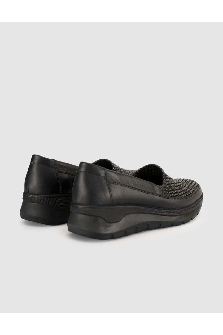 Cabani Shoes Chaussures pour femmes avec semelle orthopédique en cuir véritable et détails en tressé. - Multicolore