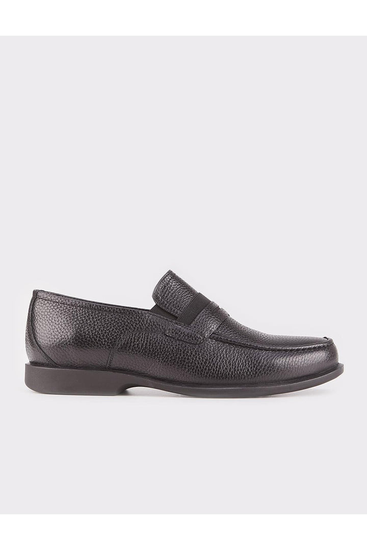 Cabani Shoes Chaussures pour hommes en cuir véritable noires - Multicolore