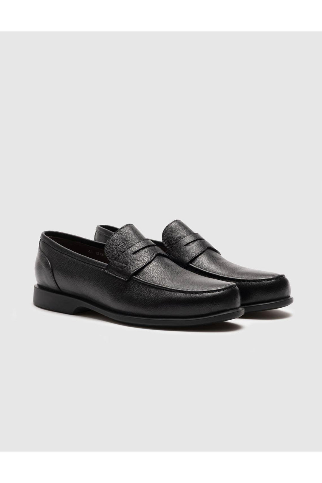 Cabani Shoes Chaussures Loafer pour hommes en cuir véritable noir - Noir
