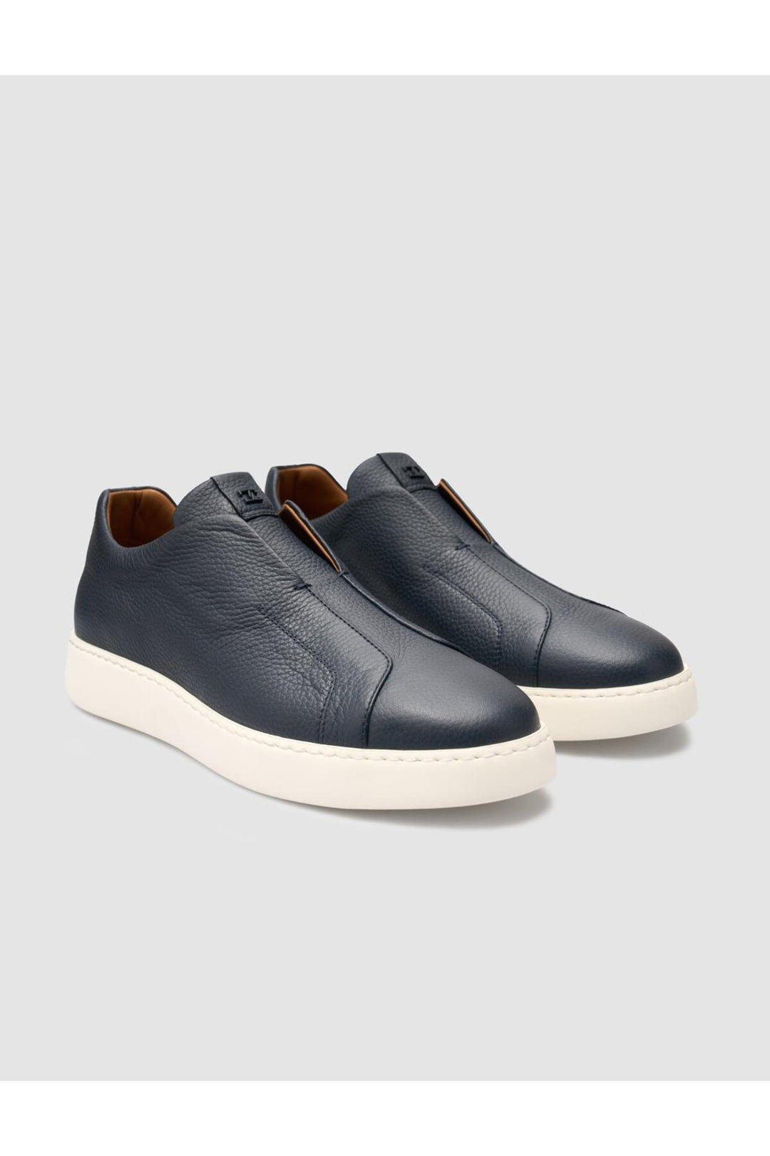 Cabani Shoes %100 Cuir véritable Bleu marine Chaussures de sport pour hommes - Bleu marine