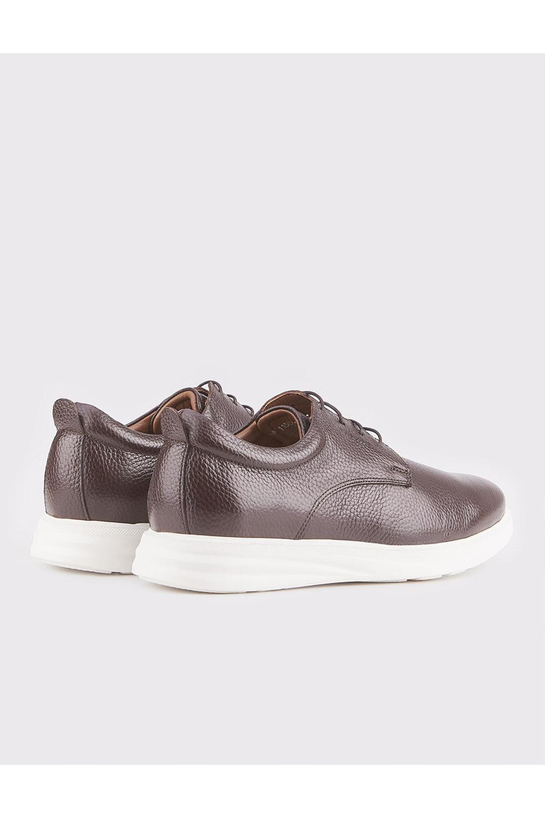 Cabani Shoes Chaussures décontractées pour hommes en cuir véritable marron à lacets avec semelle en EVA - Marron
