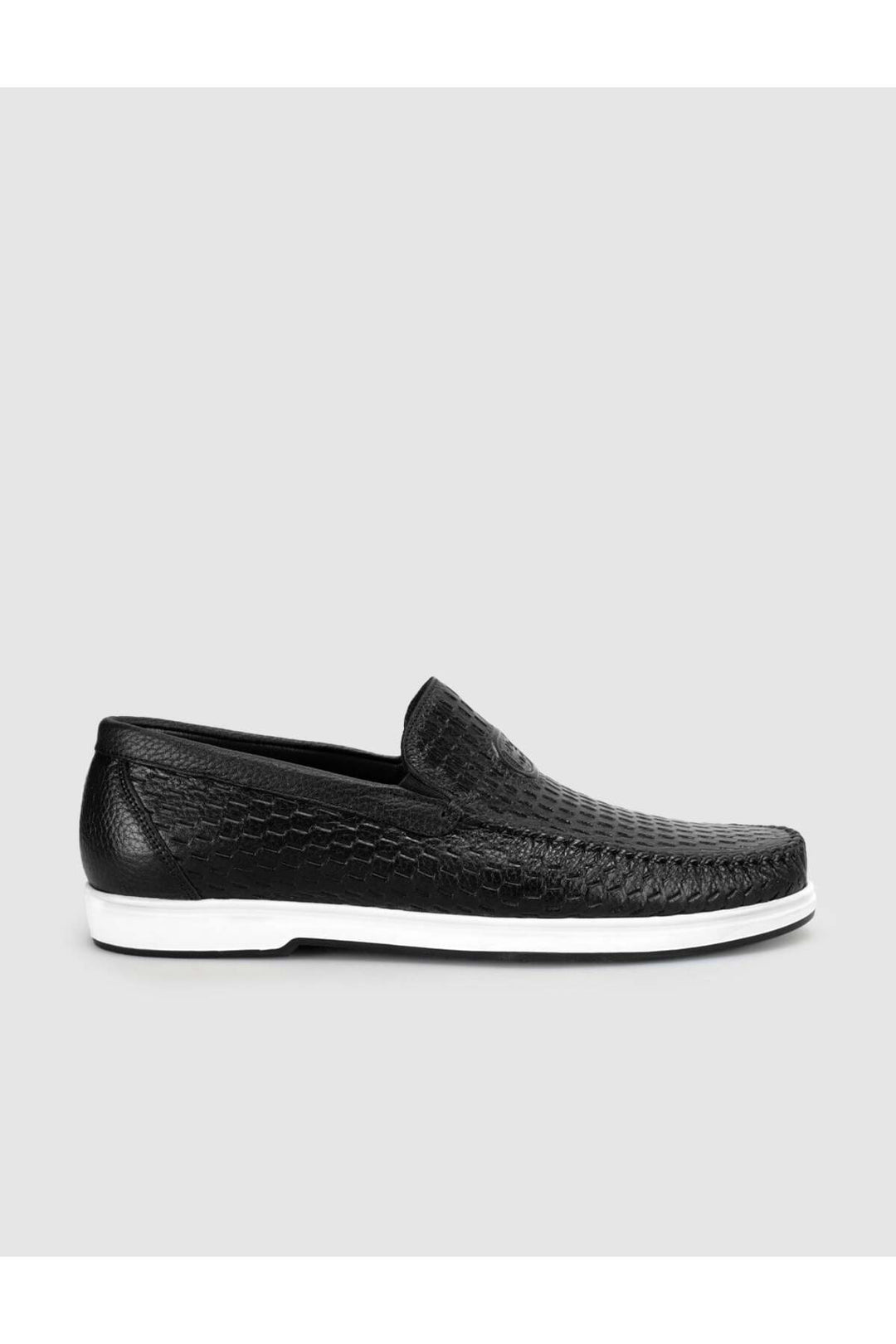 Cabani Shoes Chaussures de ville pour hommes en cuir véritable avec motif crocodile noir - Noir