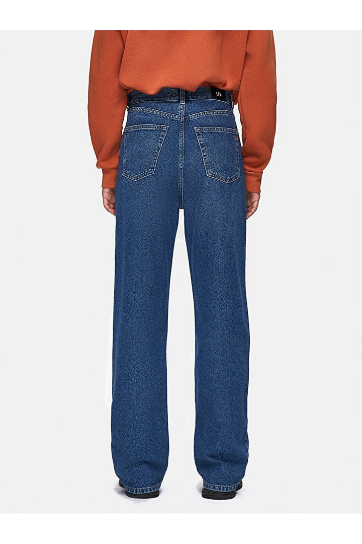 LTB Pantalon large Vıonne - orta Bleu_