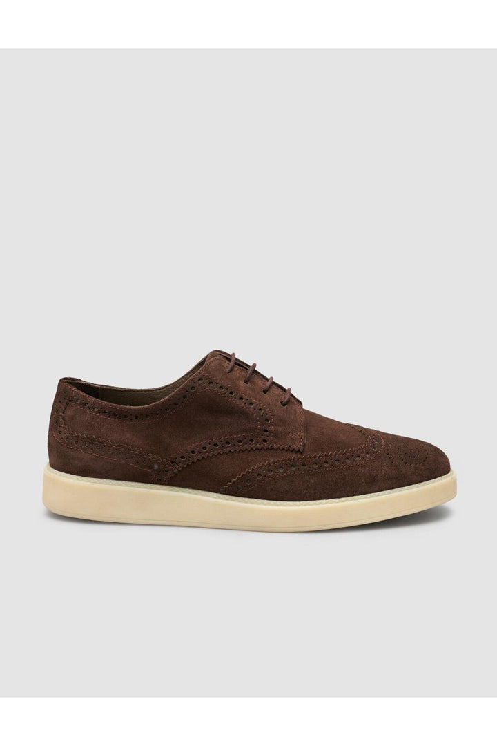 Cabani Shoes Chaussures de ville pour hommes en cuir suédé véritable 100 % marron - Multicolore