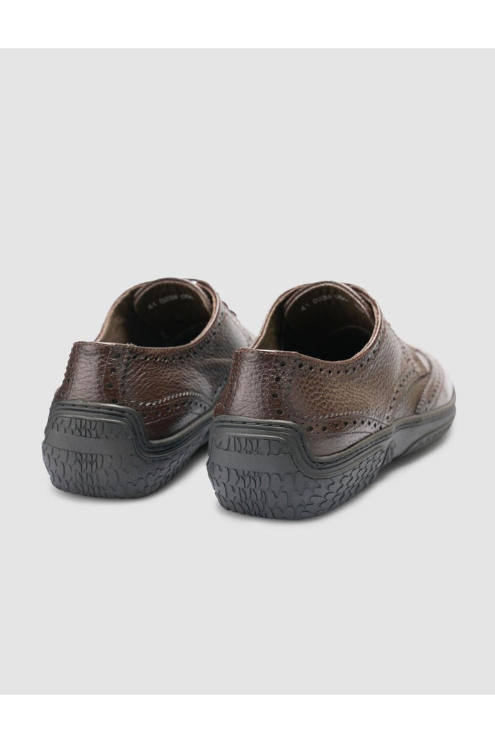 Cabani Shoes Chaussures de ville pour hommes en cuir véritable marron 100% - Marron