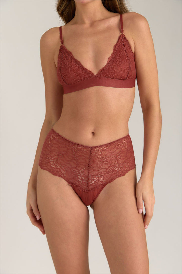 Lovely Things Culotte brésilienne KAREN Lacy - Écru