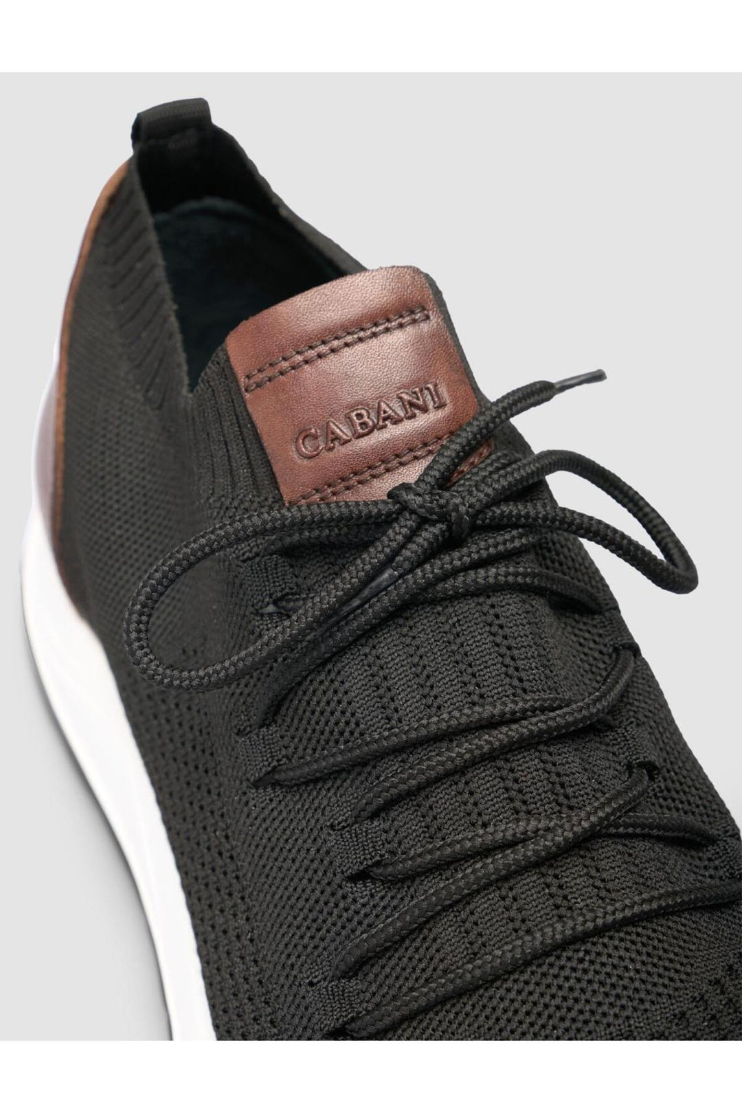 Cabani Shoes Chaussures de sport Napoli pour homme en tricot noir - Noir