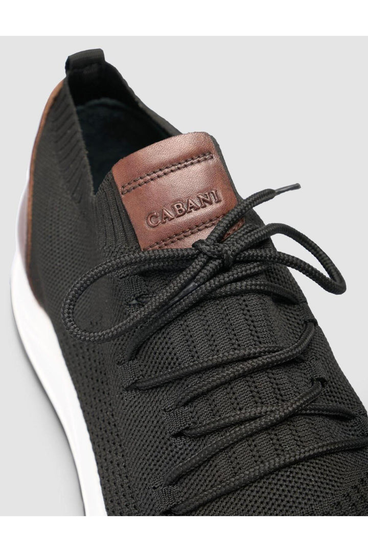 Cabani Shoes Chaussures de sport Napoli pour homme en tricot noir - Noir