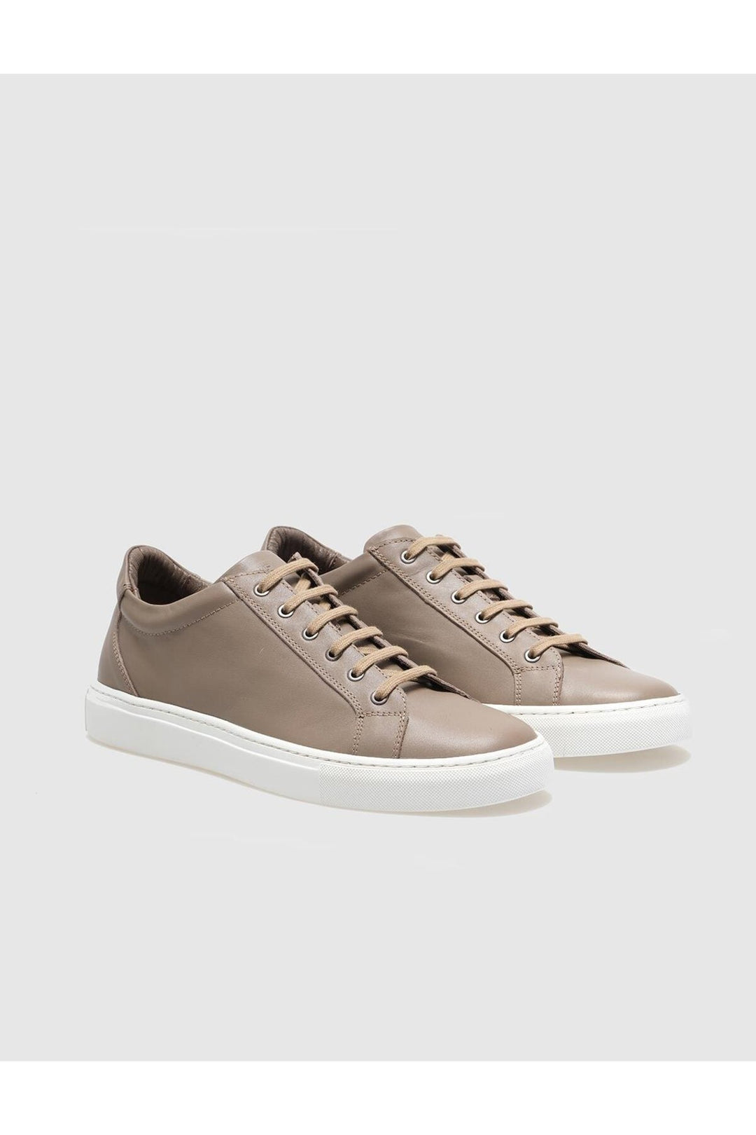 Cabani Shoes Chaussures de sport pour hommes en cuir véritable, avec lacets, en vison. - Vison