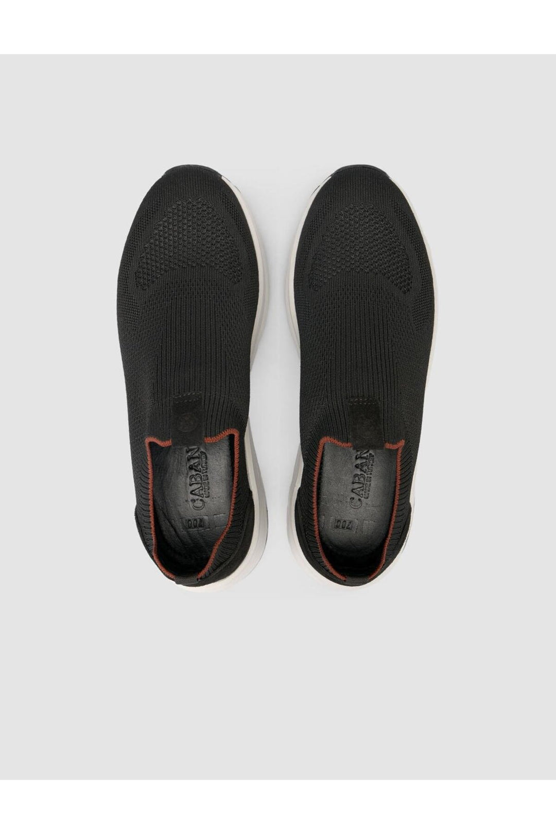 Cabani Shoes Chaussures de sport pour hommes en tricot noir - Noir