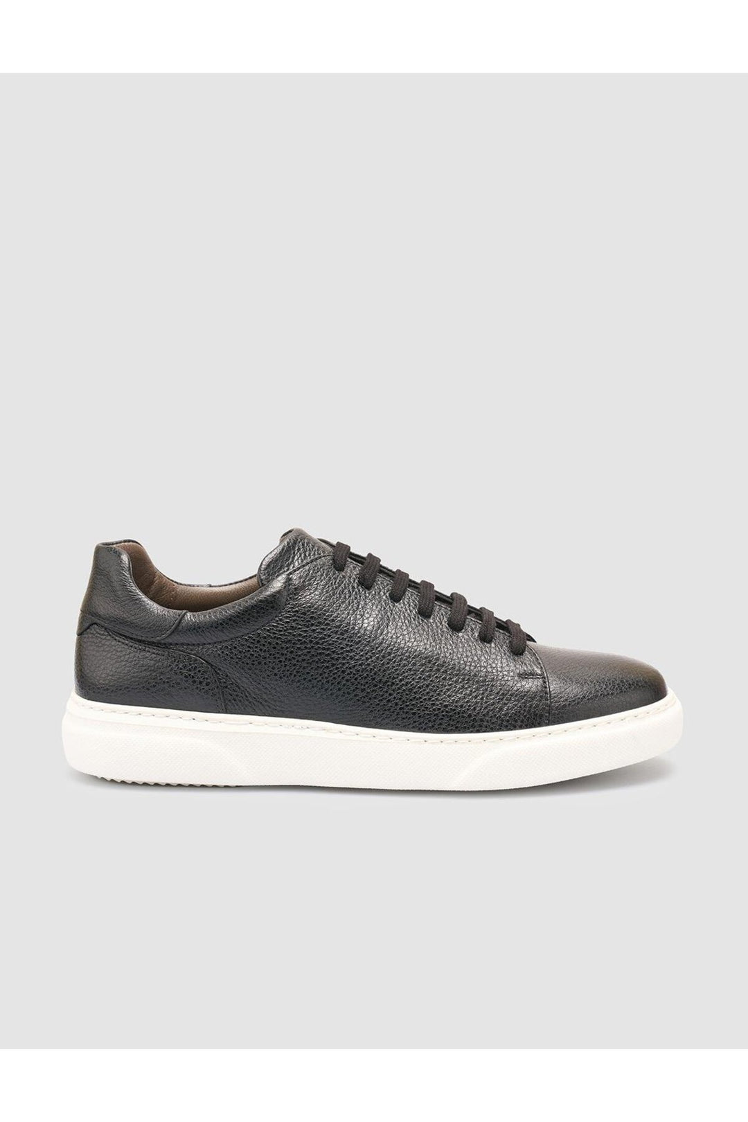 Cabani Shoes %100 Cuir véritable Baskets noires pour hommes - Noir