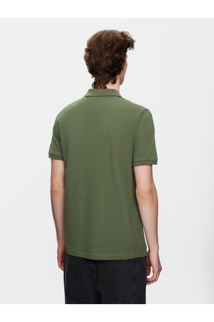 LTB Basic Pike Polo col T-shirt Vert - Vert