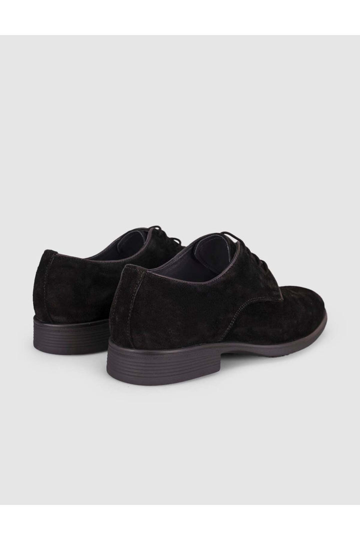 Cabani Shoes Chaussures classiques pour hommes en cuir véritable suédé noir - Multicolore