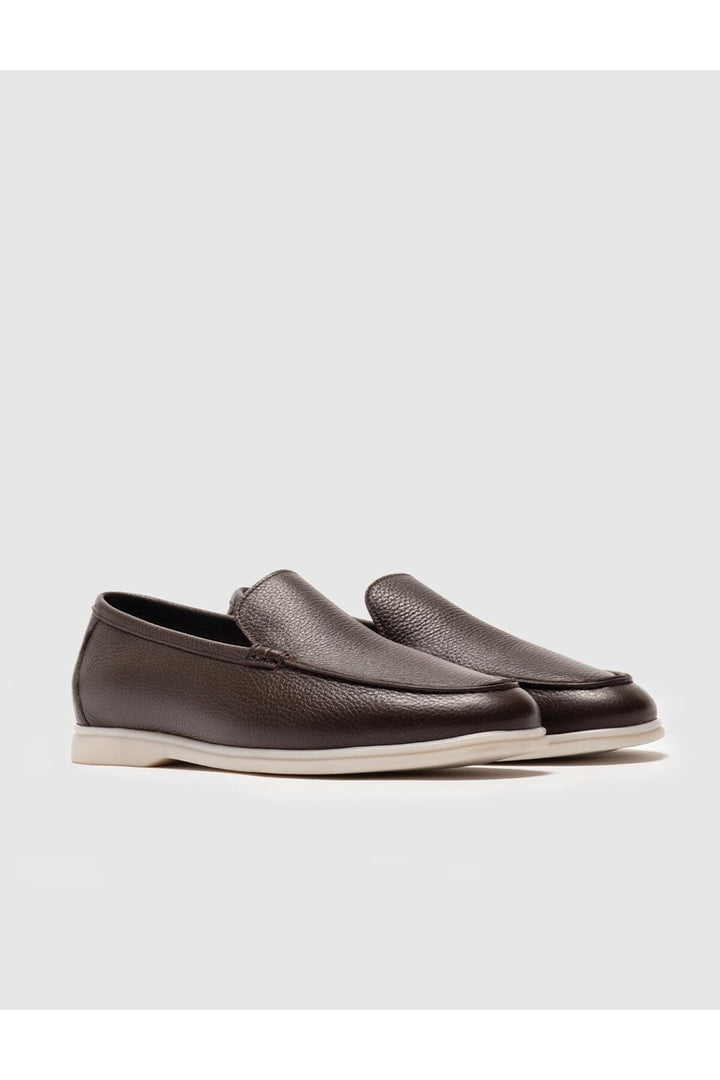 Cabani Shoes Chaussures de ville pour hommes en cuir véritable marron - Marron