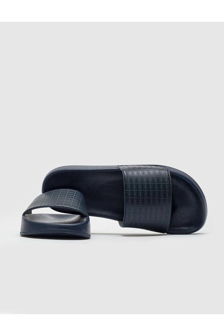 Cabani Shoes Lacivert Sandales pour hommes à semelle en caoutchouc - Bleu marine