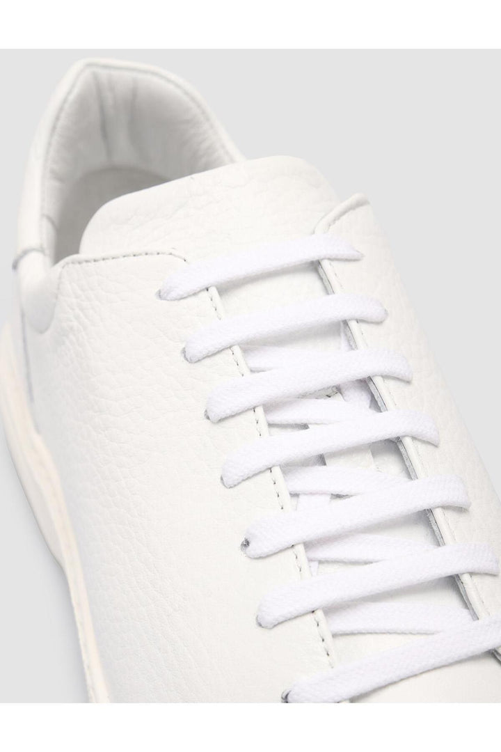 Cabani Shoes %100 Cuir véritable Baskets blanches pour hommes - Blanc