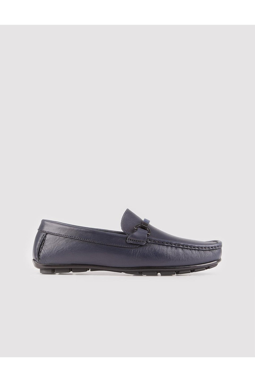 Cabani Shoes Chaussures Loafer pour homme en cuir véritable, design spécial, bleu marine. - Bleu marine