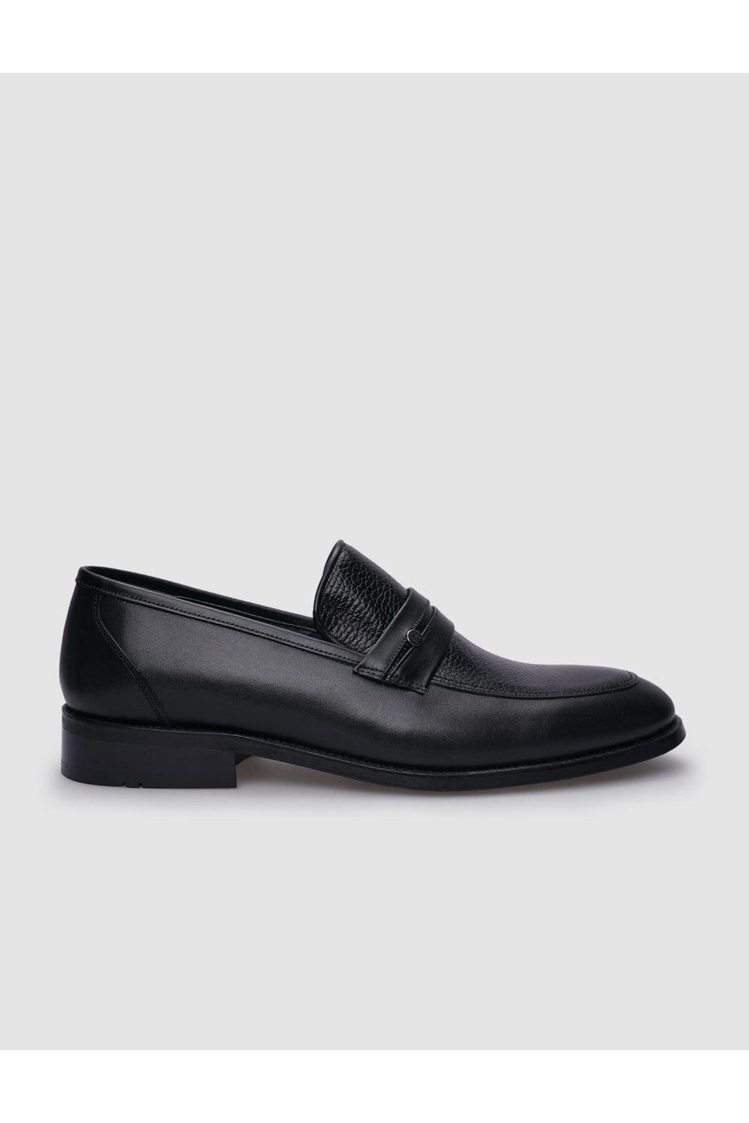 Cabani Shoes Chaussures classiques pour hommes en cuir véritable noir avec détails de ceinture à 100%. - Multicolore