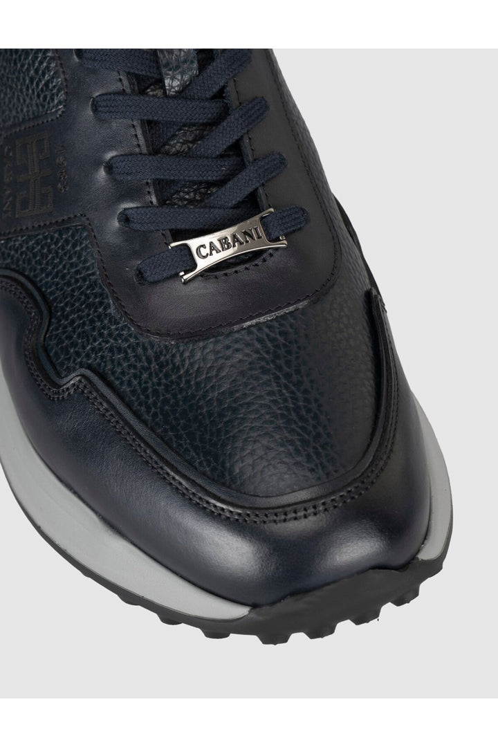 Cabani Shoes Bleu marine Homme Véritable cuir Sneaker Chaussures - Bleu marine