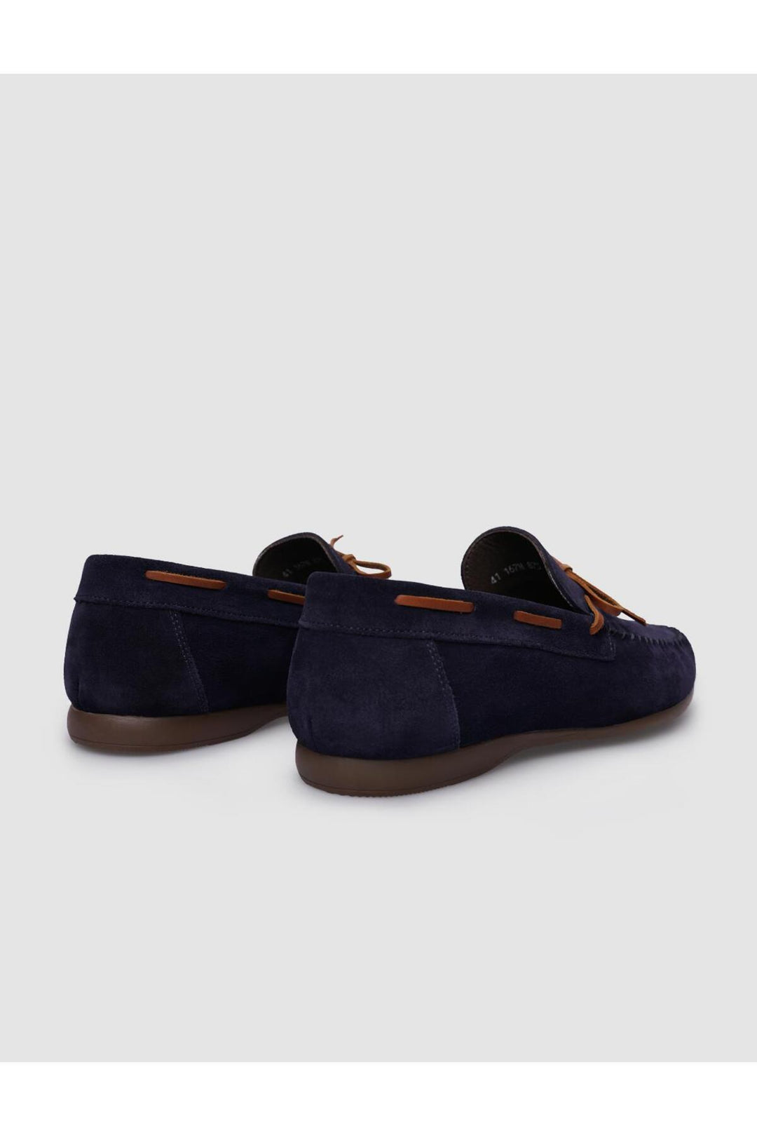 Cabani Shoes Lenamo %100 Cuir Véritable Bleu marine Suédé Chaussures de Bateau Quotidiennes pour Hommes - Bleu marine