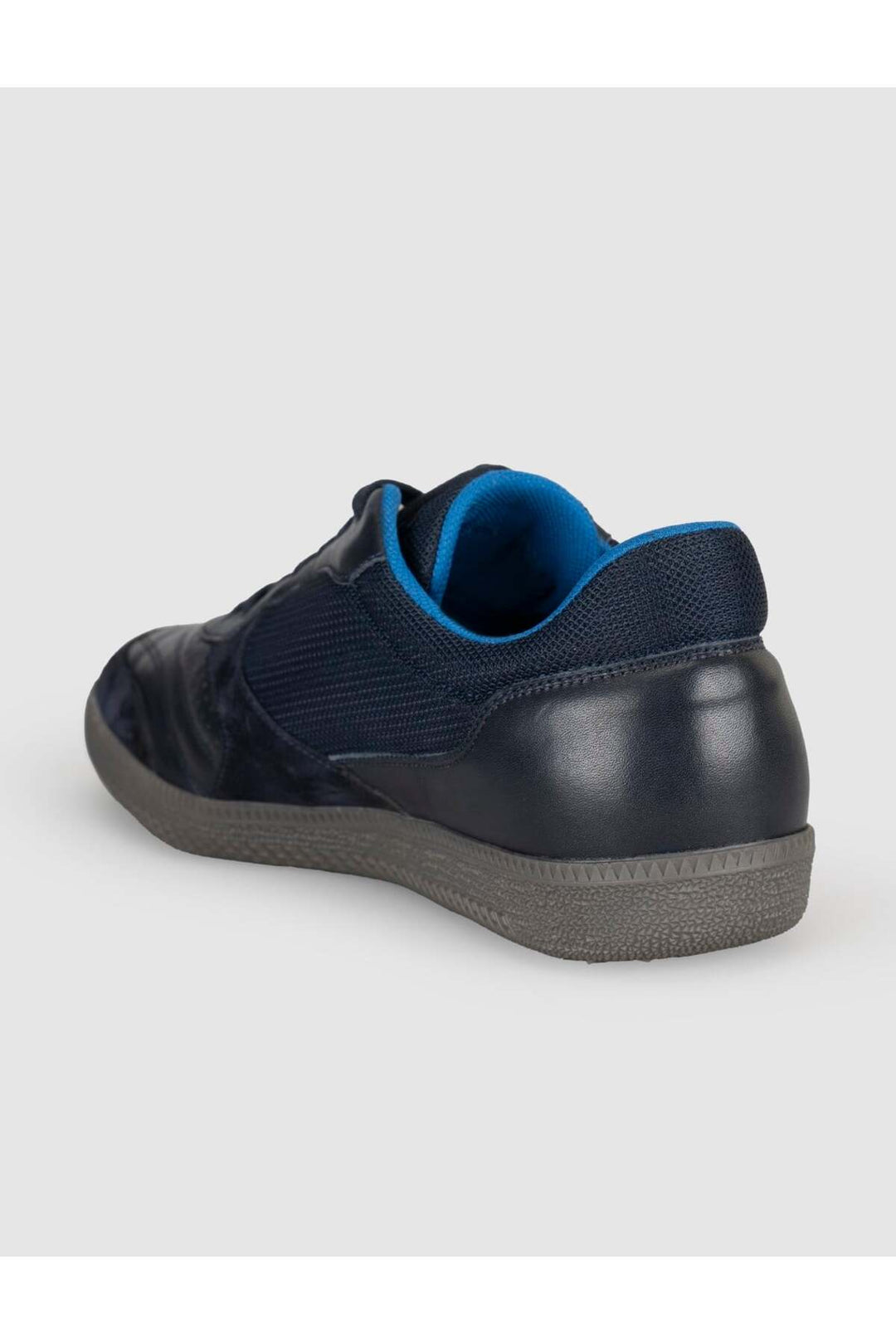 Cabani Shoes Sneaker décontracté pour homme en cuir véritable - Bleu marine