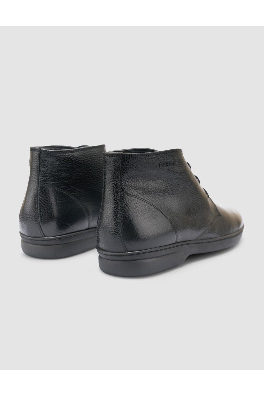 Cabani Shoes Bottines quotidiennes pour hommes en cuir véritable noir 100% - Multicolore