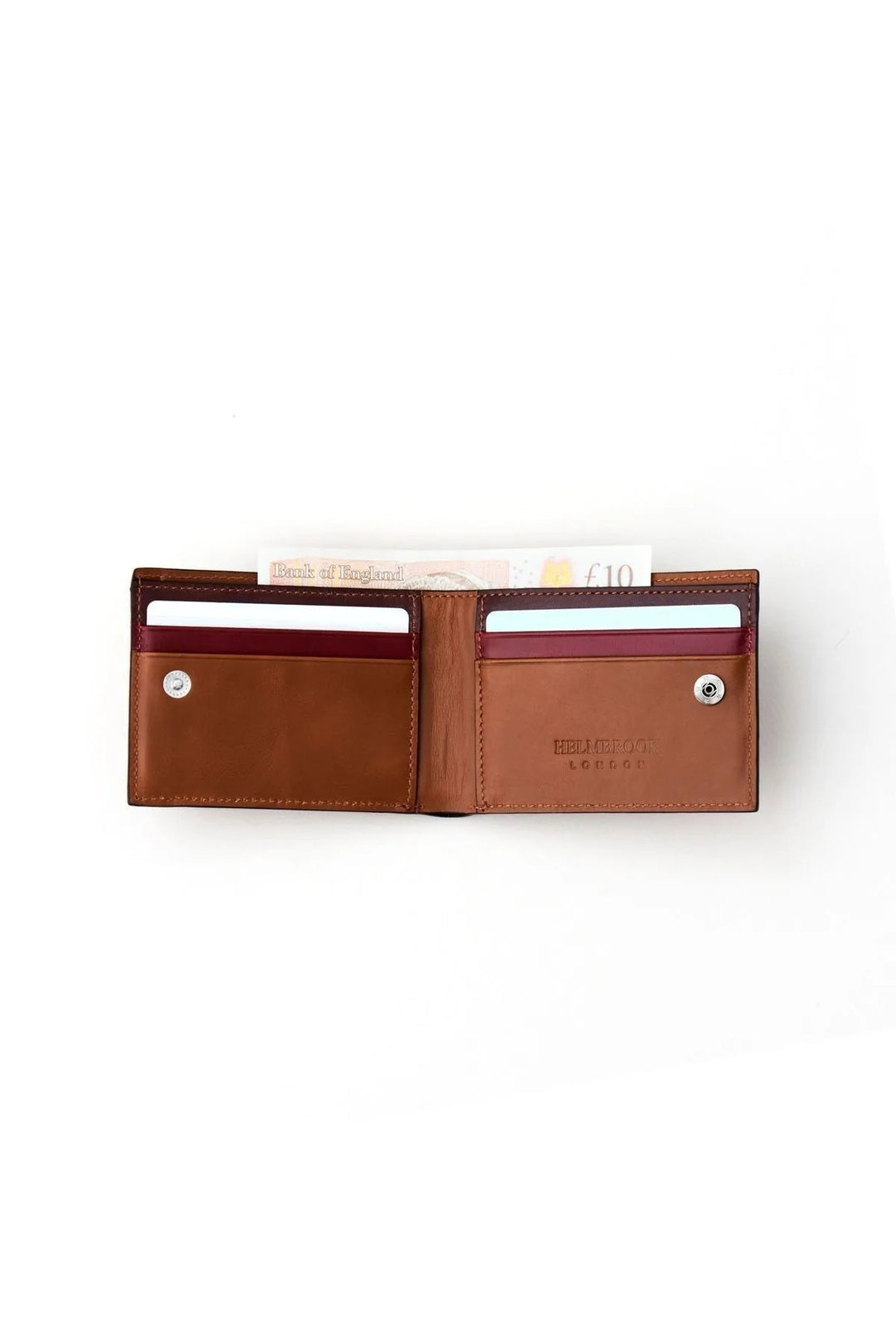 helmbrook Portefeuille en cuir véritable pour homme Design de poche Multi-Baie RFID Protégé Café Rigby Tan
