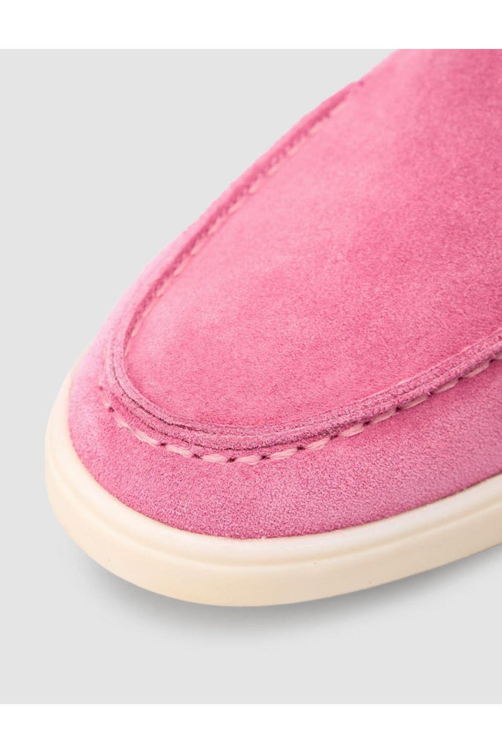 Cabani Shoes MonaMae 100% Cuir Véritable Mocassins Femme Suédé Rose - Rose