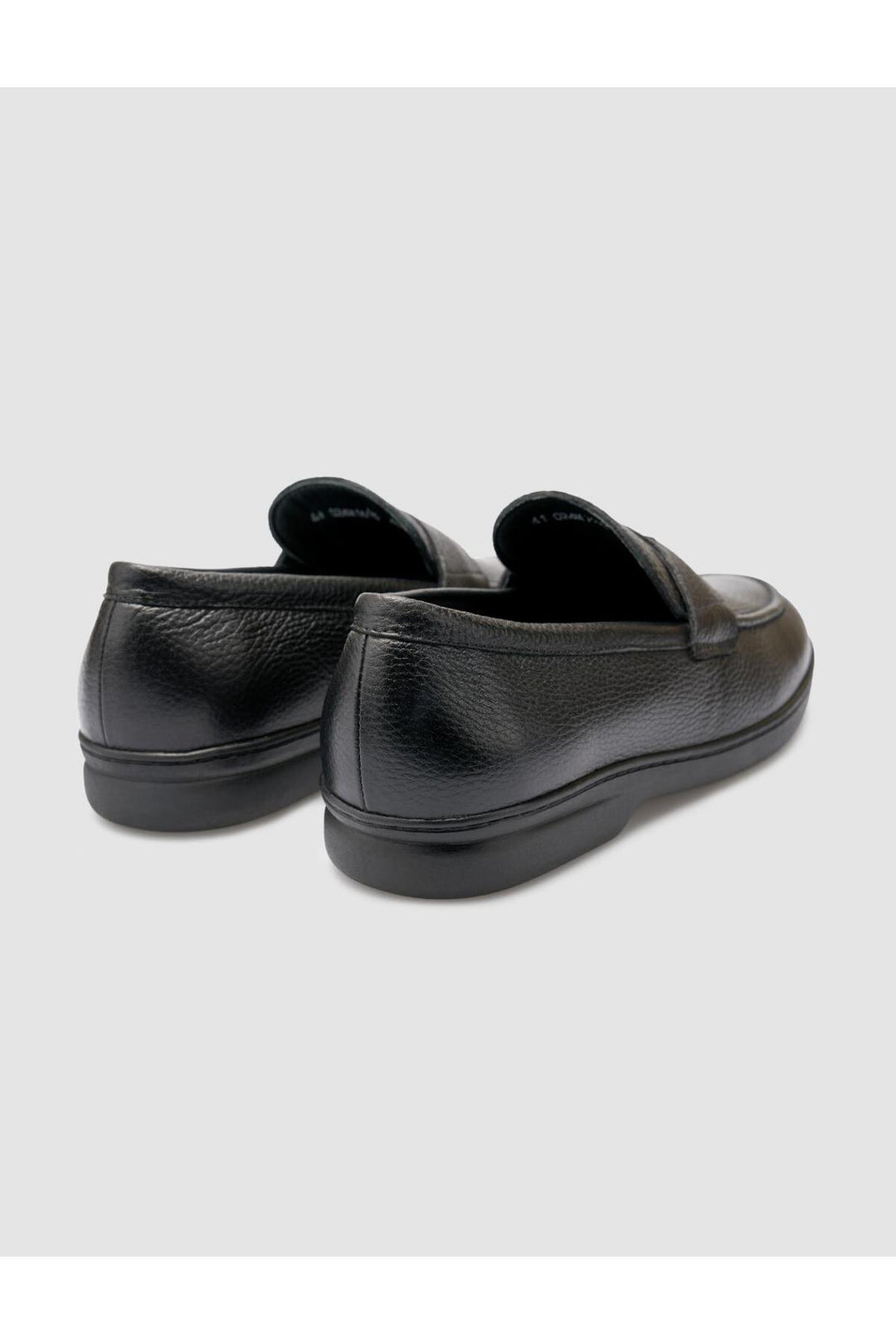 Cabani Shoes %100 Cuir Véritable Noir Mocassins Hommes Droit - Multicolore