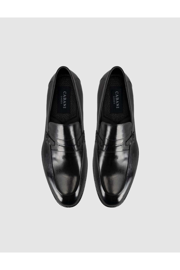 Cabani Shoes Chaussures classiques pour hommes noires avec détails en crocodile - Multicolore