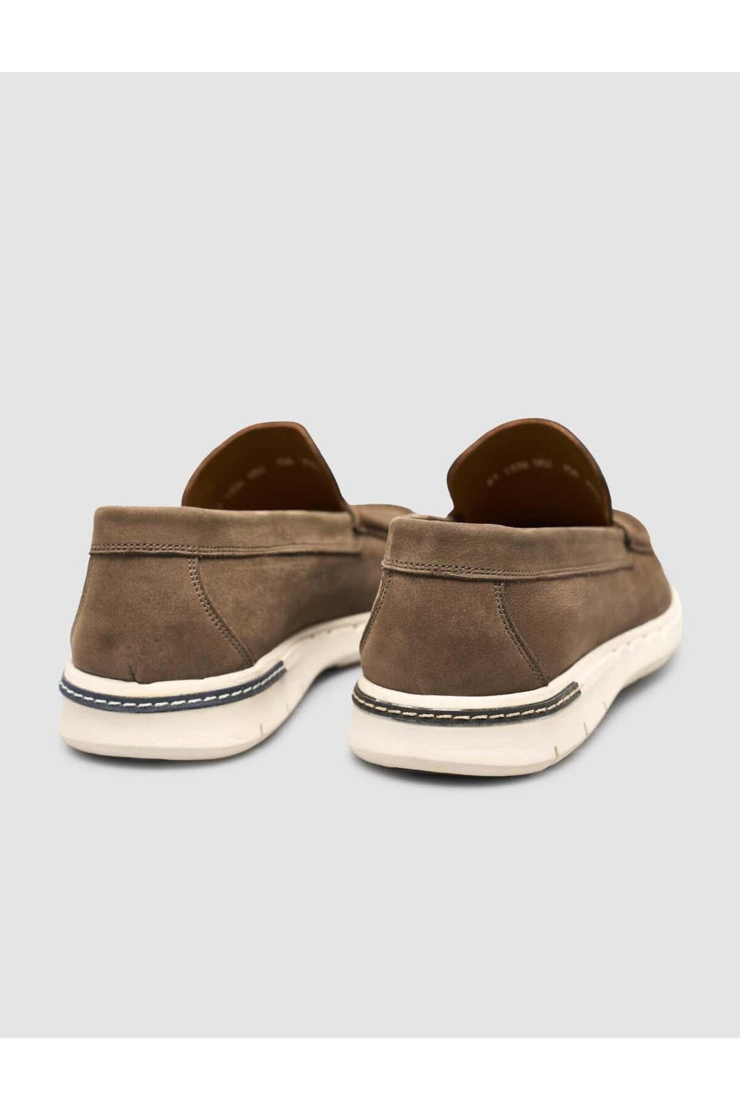 Cabani Shoes Loafer quotidien pour homme en cuir véritable kaki - Kaki
