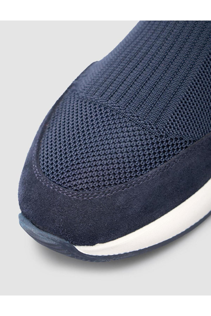 Cabani Shoes Chaussures de sport pour hommes en tricot Bleu marine - Bleu marine