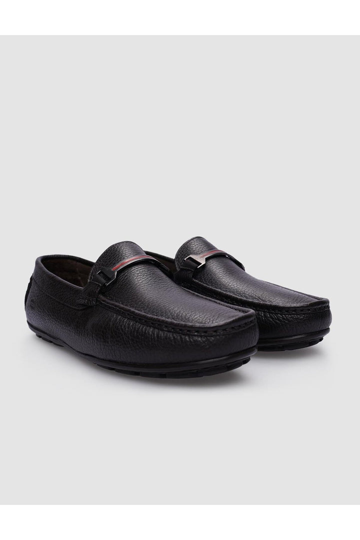 Cabani Shoes %100 Cuir Véritable Mocassins Pour Hommes Avec Détail Boucle Marron - Marron