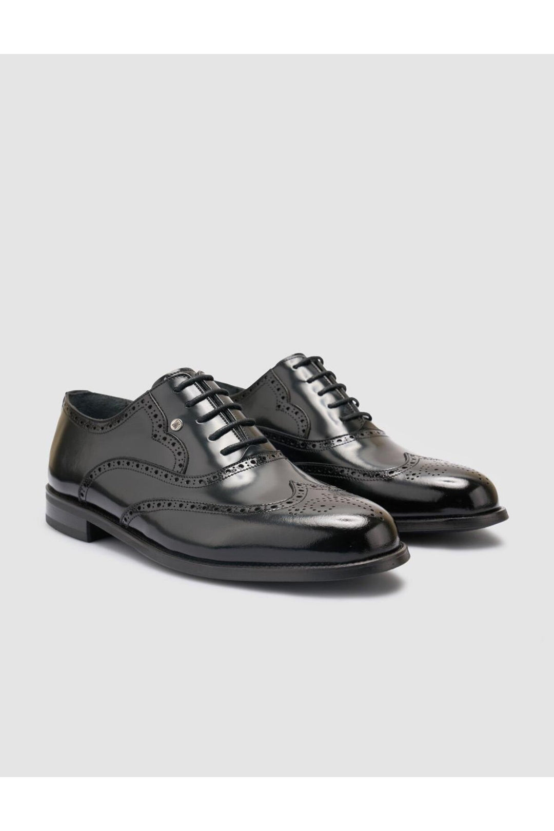 Cabani Shoes Chaussures classiques pour hommes en cuir véritable noir à motifs 100% - Multicolore