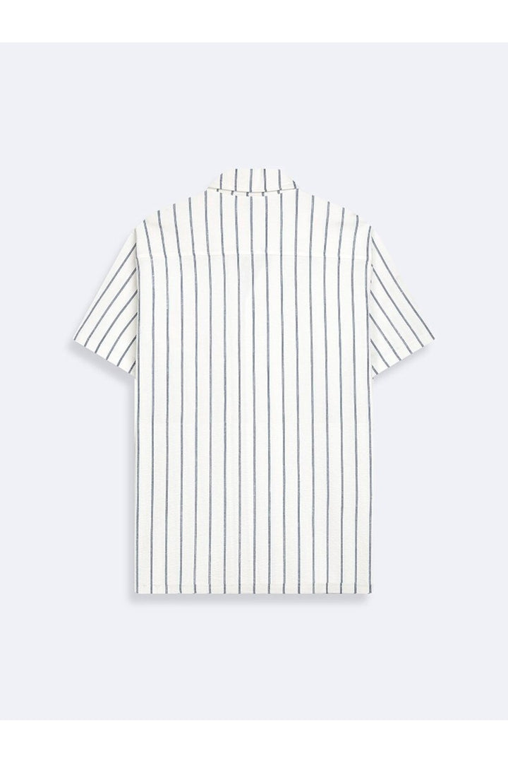 LTB Chemise Blanche à Col Cubaine - Blanc
