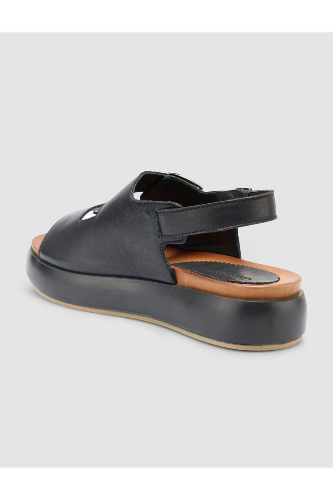 Cabani Shoes %100 Cuir véritable Sandales noires pour femmes - Multicolore