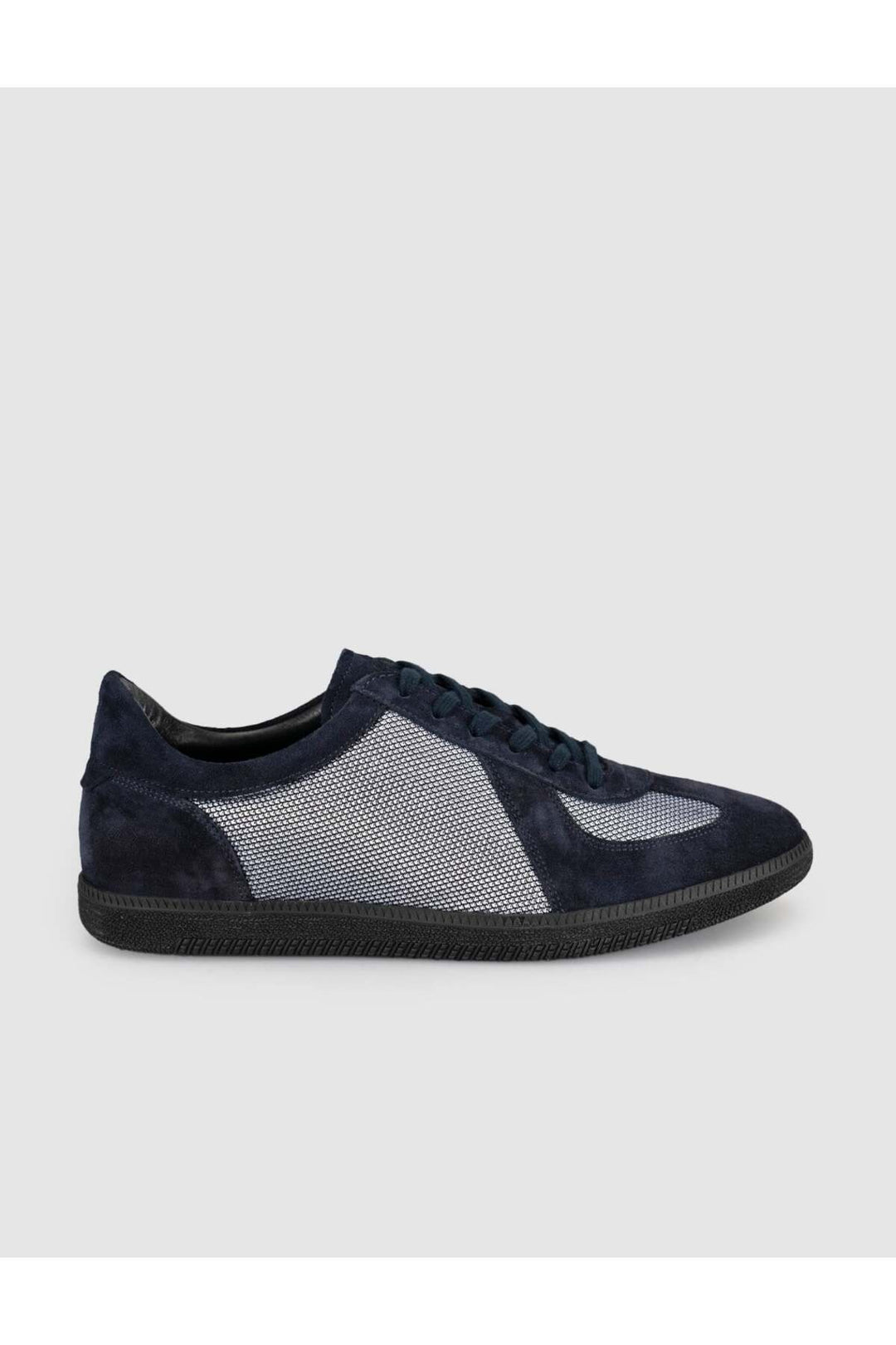 Cabani Shoes Chaussures de sport décontractées pour hommes en cuir véritable bleu marine - Bleu marine foncé