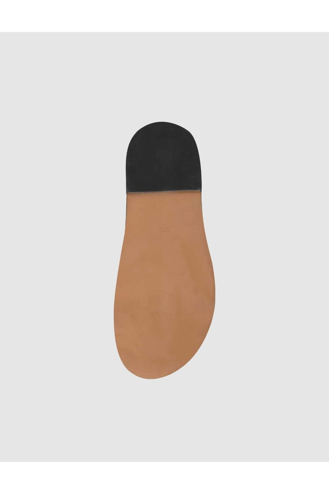 Cabani Shoes Sandales en cuir véritable avec détails en pierre pour femme - Noir