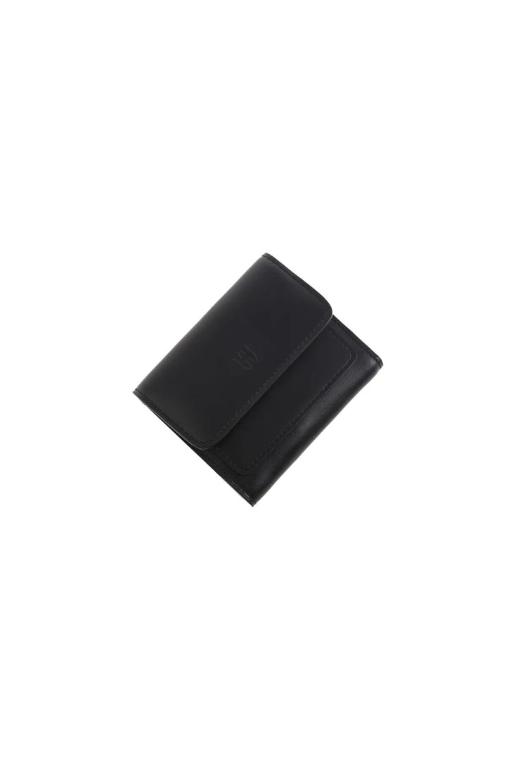 helmbrook Femme Cuir Véritable Grand Portefeuille Fermeture Éclair avec Couvercle RFID Protégé Eleanor Noir