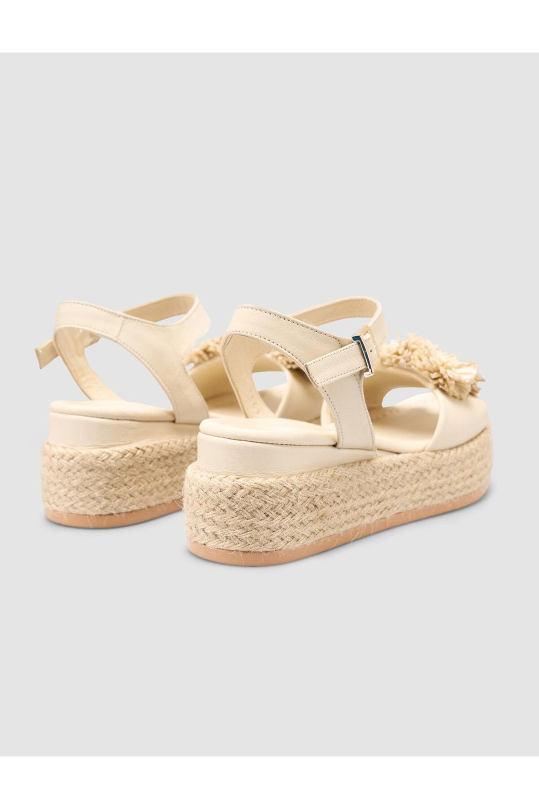 Cabani Shoes Sandales pour femmes en cuir véritable beige 100% - Beige