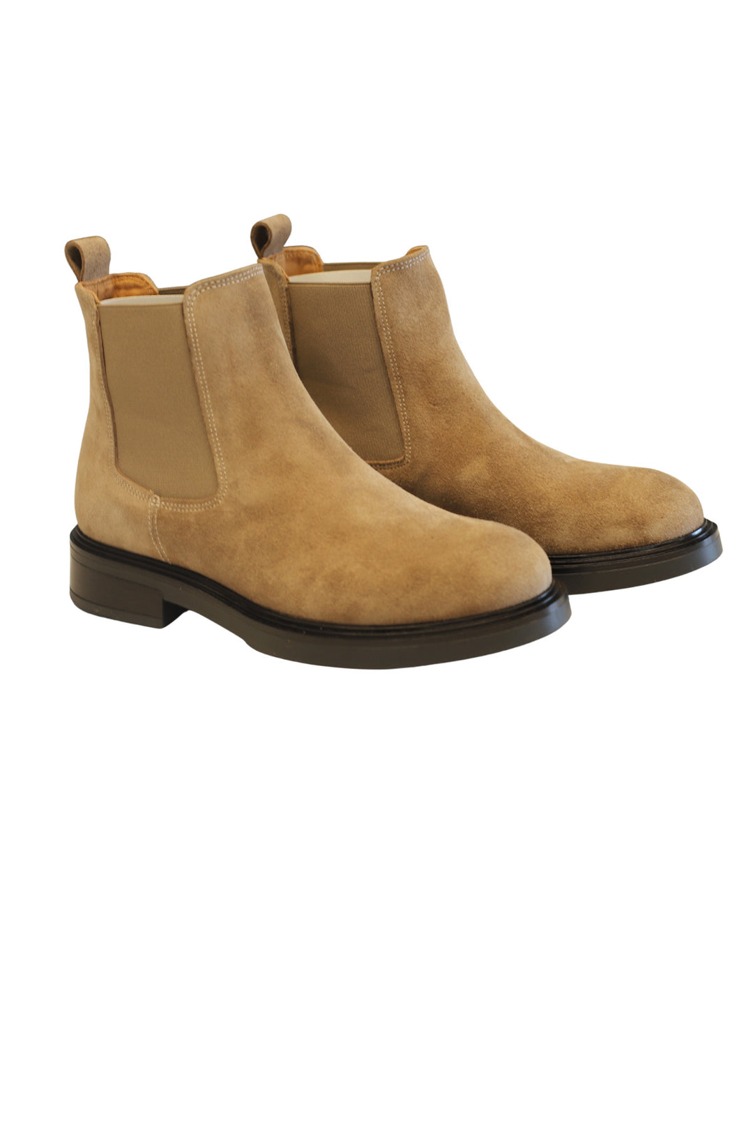 Wavelys BRUNO Bottes élégantes en cuir suédé véritable pour femmes à élastique - Multicolore