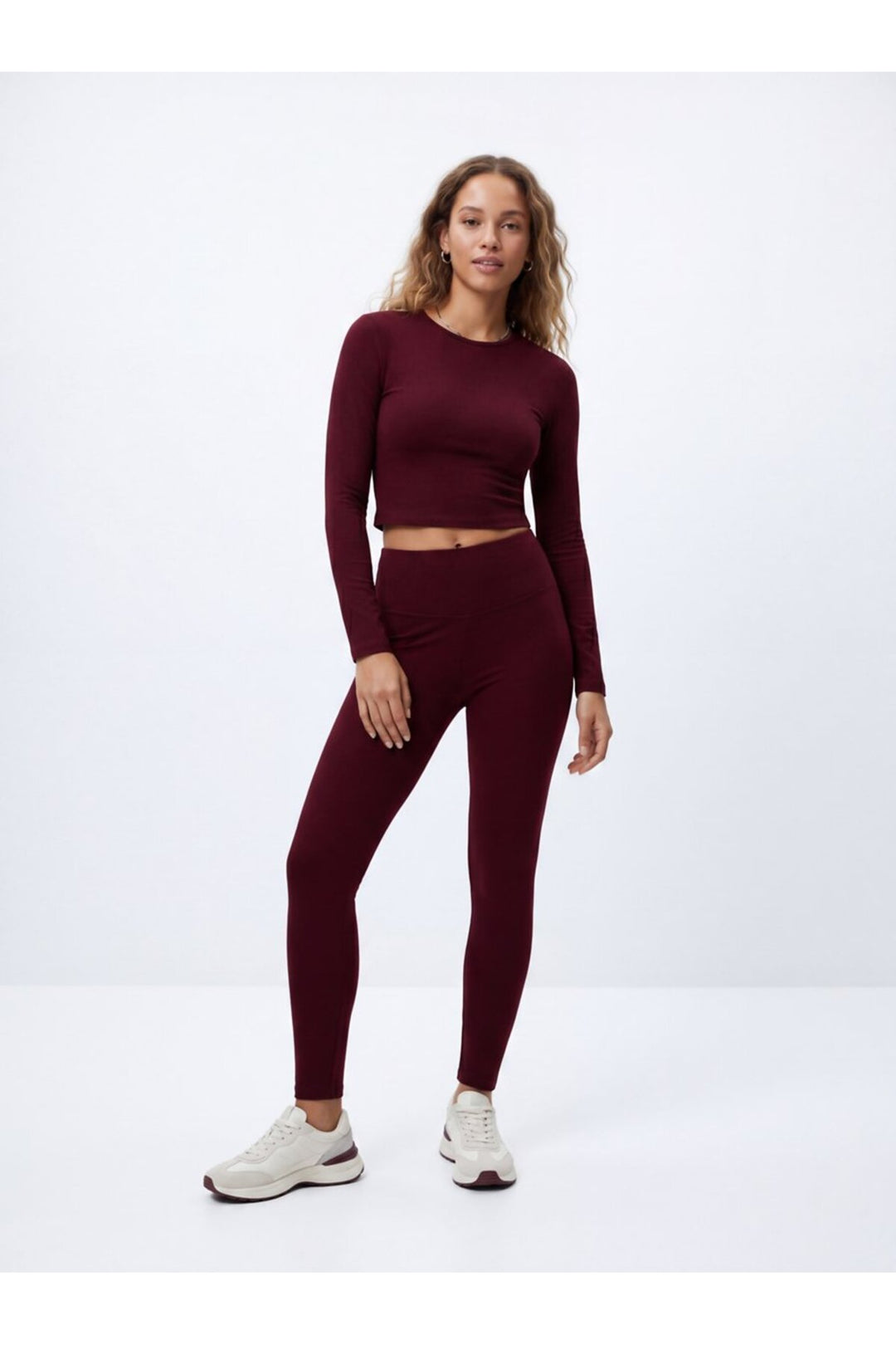LTB Legging bordeaux Slim Fit basique - Bordeaux