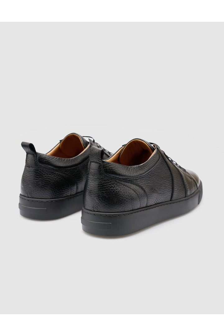 Cabani Shoes %100 Cuir véritable Chaussures de sport pour hommes noires - Noir