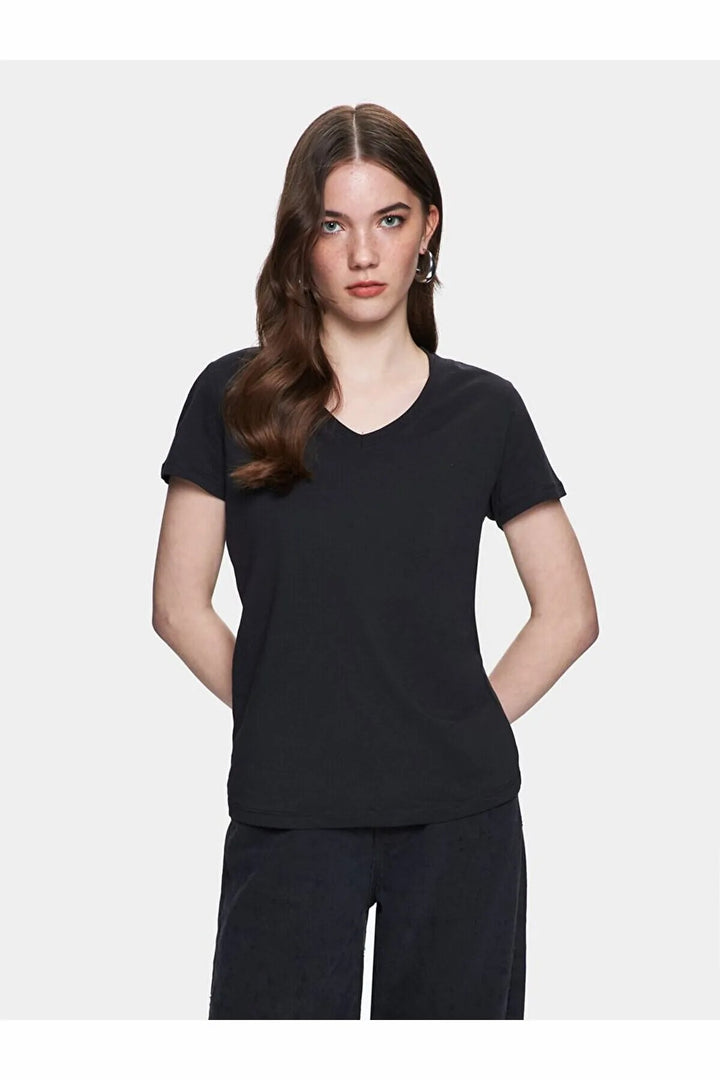 LTB T-shirt Asyon-x noir pourfemme012258008760890000-200
