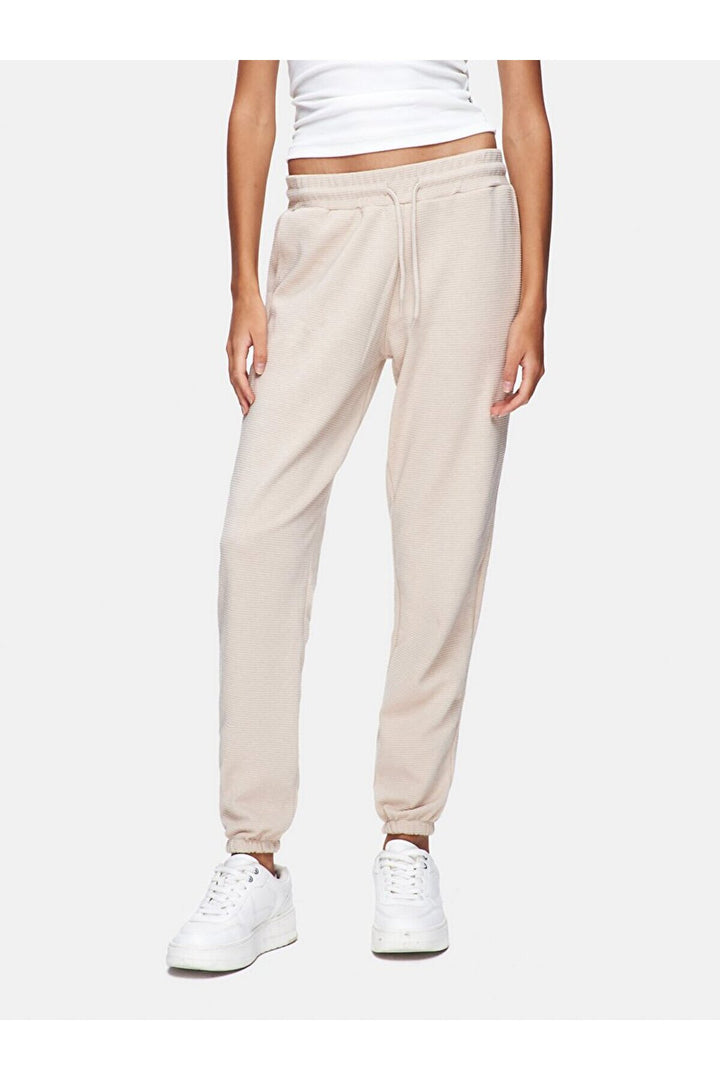 LTB Pantalon de jogging droit coupe régulière beige - Beige_2529