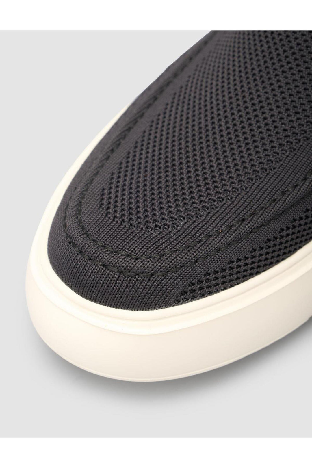 Cabani Shoes Chaussures de ville pour hommes sans lacets en tricot noires - Noir