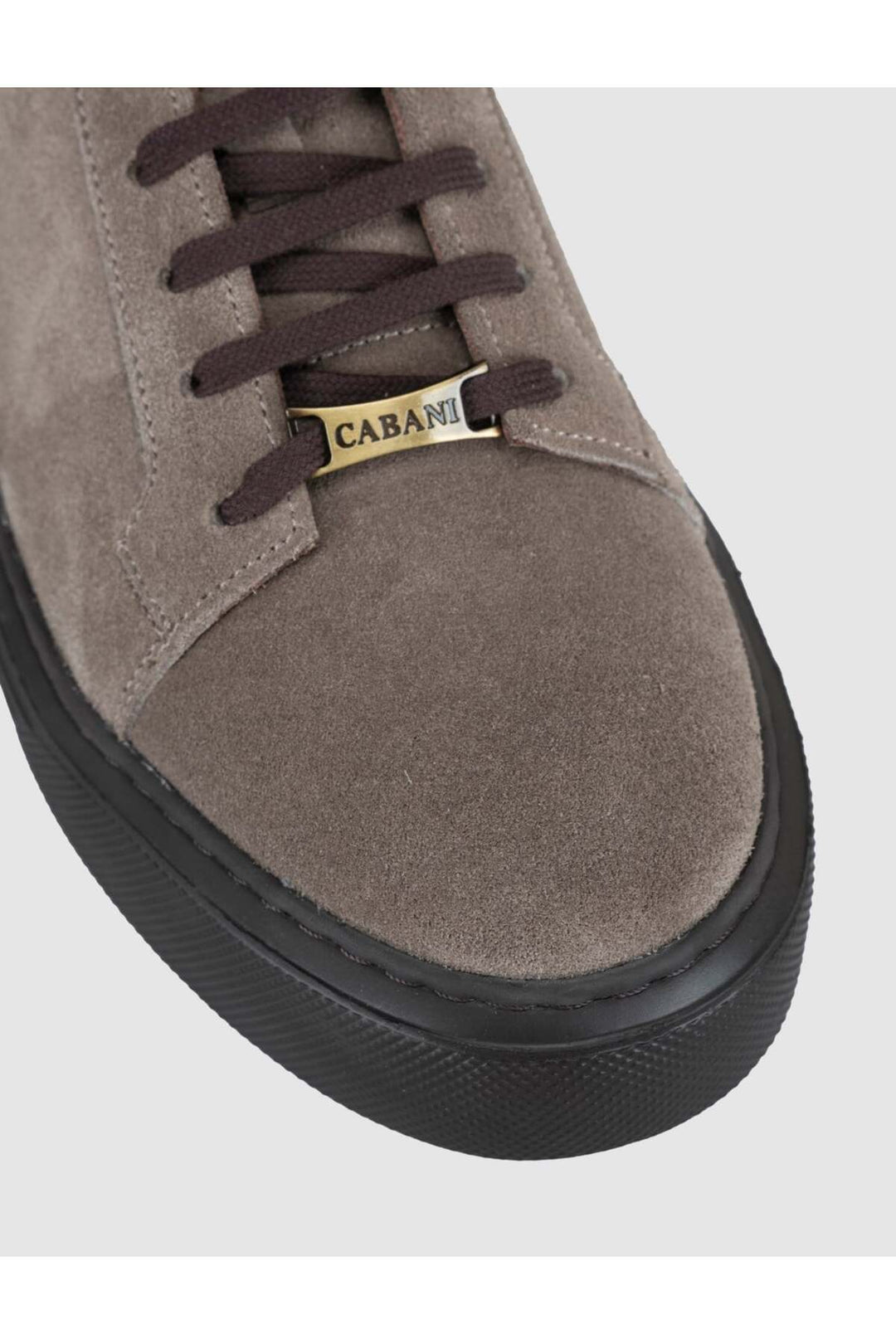 Cabani Shoes Baskets pour hommes en cuir suédé beige - Vison